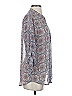 Kut from the Kloth 100% Polyester Paisley Blue 3/4 Sleeve Blouse Size S - photo 4