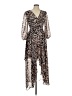 Eliza J 100% Polyester Animal Print Brown Cocktail Dress Size 6 - photo 1