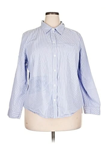 IZOD 3/4 Sleeve Button-Down Shirt (view 1)