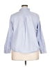 IZOD 100% Cotton Blue 3/4 Sleeve Button-Down Shirt Size XXL - photo 2