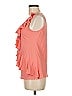 Garnet Hill 100% Cotton Orange Sleeveless Blouse Size S - photo 5