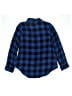 Justice Plaid Blue Long Sleeve Button-Down Shirt Size 14 - 16 - photo 2