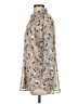 CAbi 100% Polyester Floral Silver 3/4 Sleeve Blouse Size S - photo 5