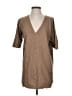 BCBGMAXAZRIA Brown Short Sleeve Top Size XS - photo 1