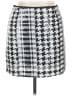 River Island Houndstooth Silver Black Formal Skirt Size 16 - photo 1