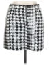 River Island Houndstooth Silver Black Formal Skirt Size 16 - photo 2