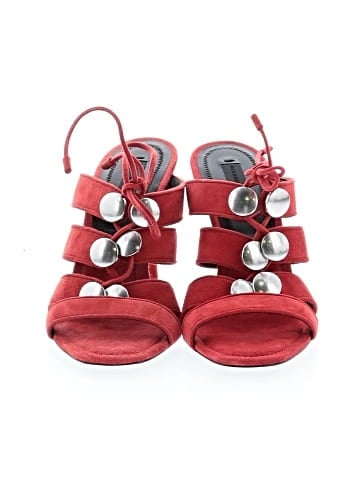 Alexander Wang Allegra Suede Sandals (view 2)