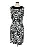 AB Studio Graphic Black Cocktail Dress Size 12 - photo 1