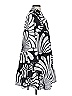 Unbranded Graphic Gray Casual Dress Size S - photo 4