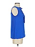 Banana Republic 100% Polyester Blue Sleeveless Blouse Size XS - photo 4