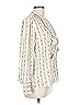 Ann Taylor 100% Polyester Ivory Long Sleeve Blouse Size L - photo 4