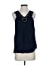 BCBGMAXAZRIA Blue Black Sleeveless Blouse Size XS - photo 1