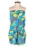 Lilly Pulitzer 100% Rayon Tropical Blue Romper Size XS - photo 1