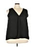 14th & Union 100% Polyester Black Sleeveless Blouse Size 3X - photo 1