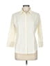 Express Color Block Ivory 3/4 Sleeve Button-Down Shirt Size 13 - 14 - photo 1