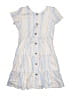 THREE PINK HEARTS Stripes White Dress Size L (kids) - photo 1