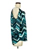 Francesca's 100% Polyester Teal 3/4 Sleeve Blouse Size M - photo 4
