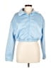 Unbranded 100% Polyester Blue Zip Up Hoodie Size L - photo 1