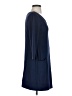 Max Studio Solid Blue Casual Dress Size S - photo 4