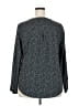 Pure Energy 100% Polyester Polka Dots Gray Long Sleeve Blouse Size 2X - photo 2