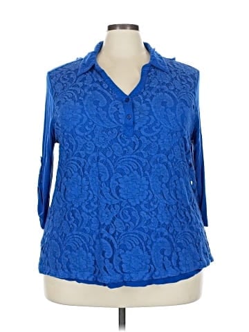 Faded Glory 3/4 Sleeve Blouse (view 1)