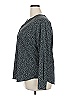 Pure Energy 100% Polyester Polka Dots Gray Long Sleeve Blouse Size 2X - photo 5