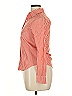 Unbranded Checkered-gingham Orange Red Long Sleeve Button-Down Shirt Size 14 - photo 5