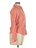 Unbranded Checkered-gingham Orange Red Long Sleeve Button-Down Shirt Size 14 - photo 4