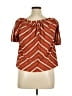 By Anthropologie Orange Short Sleeve Blouse Size S - photo 2