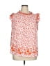 Unbranded 100% Rayon Orange Sleeveless Blouse Size 1X - photo 1