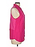 Splendid 100% Rayon Pink Sleeveless Button-Down Shirt Size L - photo 4