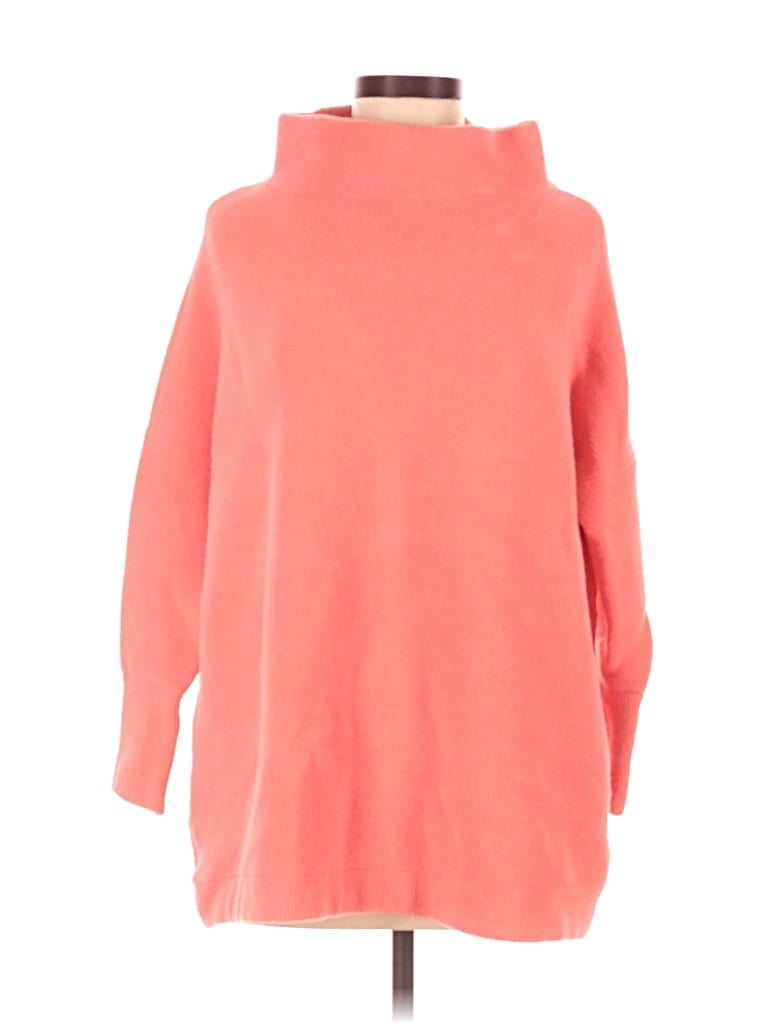 Pre-owned Free People Turtleneck Sweater In Orange