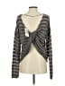 Mystree Stripes Gray Pullover Sweater Size S - photo 2