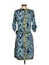 BCBGMAXAZRIA Print Blue Casual Dress Size S - photo 2