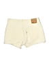 Levi's 100% Cotton Ivory Denim Shorts Size 29 waist - photo 2