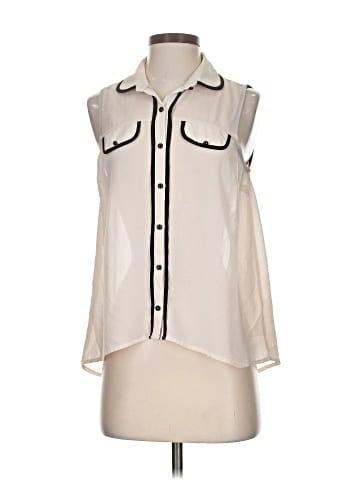 Chloe K Sleeveless Button-Down Shirt (view 1)