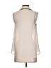 Chloe K Ivory Sleeveless Button-Down Shirt Size S - photo 2