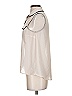 Chloe K Ivory Sleeveless Button-Down Shirt Size S - photo 5