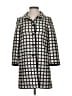 Ann Taylor 100% Polyester Houndstooth Ivory Coat Size XXS - photo 1