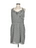 Unbranded 100% Polyester Checkered-gingham Gray White Casual Dress Size EU 34 / US 4 - photo 1
