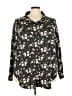 Lularoe Floral Black Long Sleeve Blouse Size 24-26 (3X) - photo 1