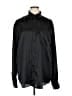 Assorted Brands 100% Polyester Solid Black Long Sleeve Blouse Size 1X (tall) - photo 1