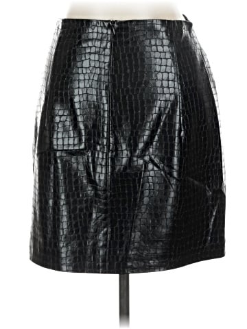 Zara Faux Leather Skirt (view 2)