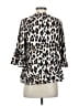 Nanette Lepore Animal Print Ivory 3/4 Sleeve Blouse Size XS - photo 2