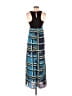 YES 100% Polyester Graphic Blue Casual Dress Size XS (estimated) - photo 2
