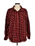 Heyson Plaid Red Long Sleeve Button-Down Shirt Size M - photo 1