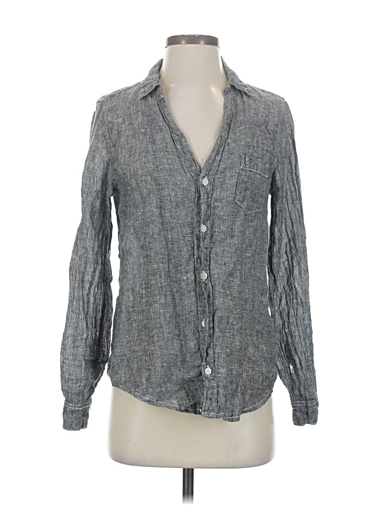 Pre-owned Cp Shades Long Sleeve Button Down Shirt In Gray