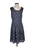 Max Studio Stripes Blue Casual Dress Size S - photo 1