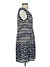 Max Studio Stripes Blue Casual Dress Size S - photo 4