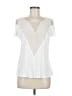 AIKO 100% Rayon White Short Sleeve Blouse Size M - photo 1